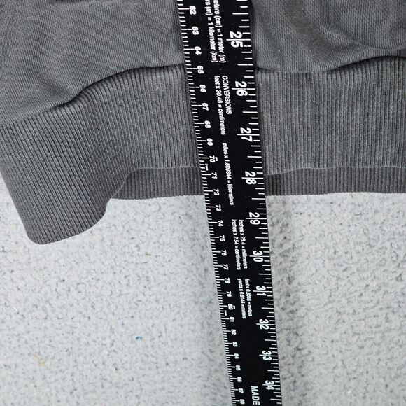 North Face Hoodie Mens Medium Pullover Knit Drawstring Big Back Logo Hiking - Picture 4 of 12